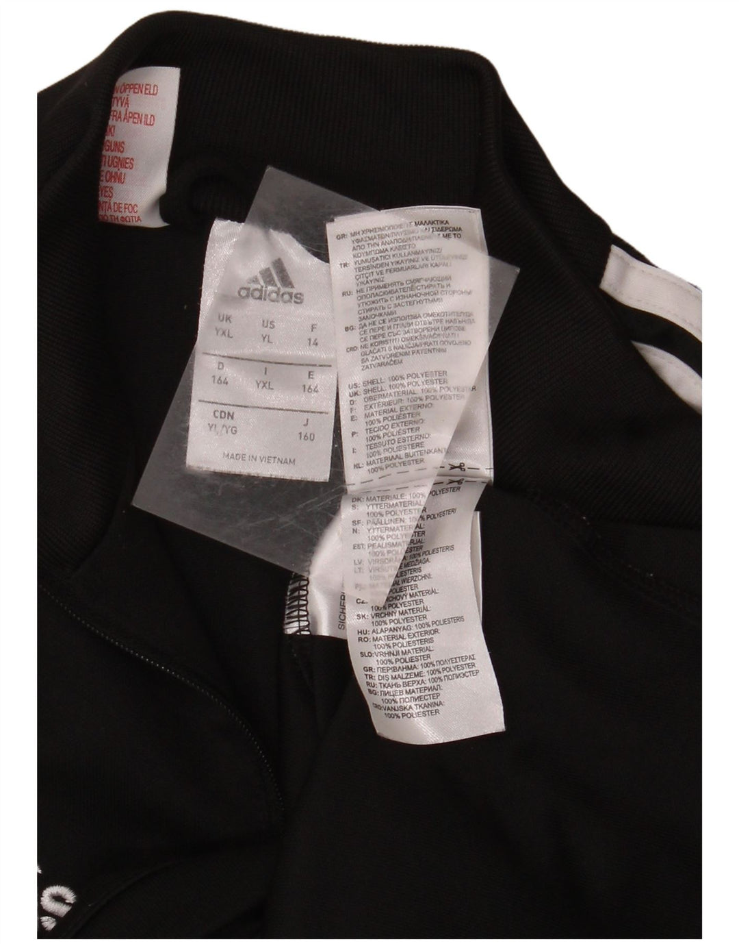 ADIDAS Climacool Pullover Trening Top 13-14 Ani XL Negru