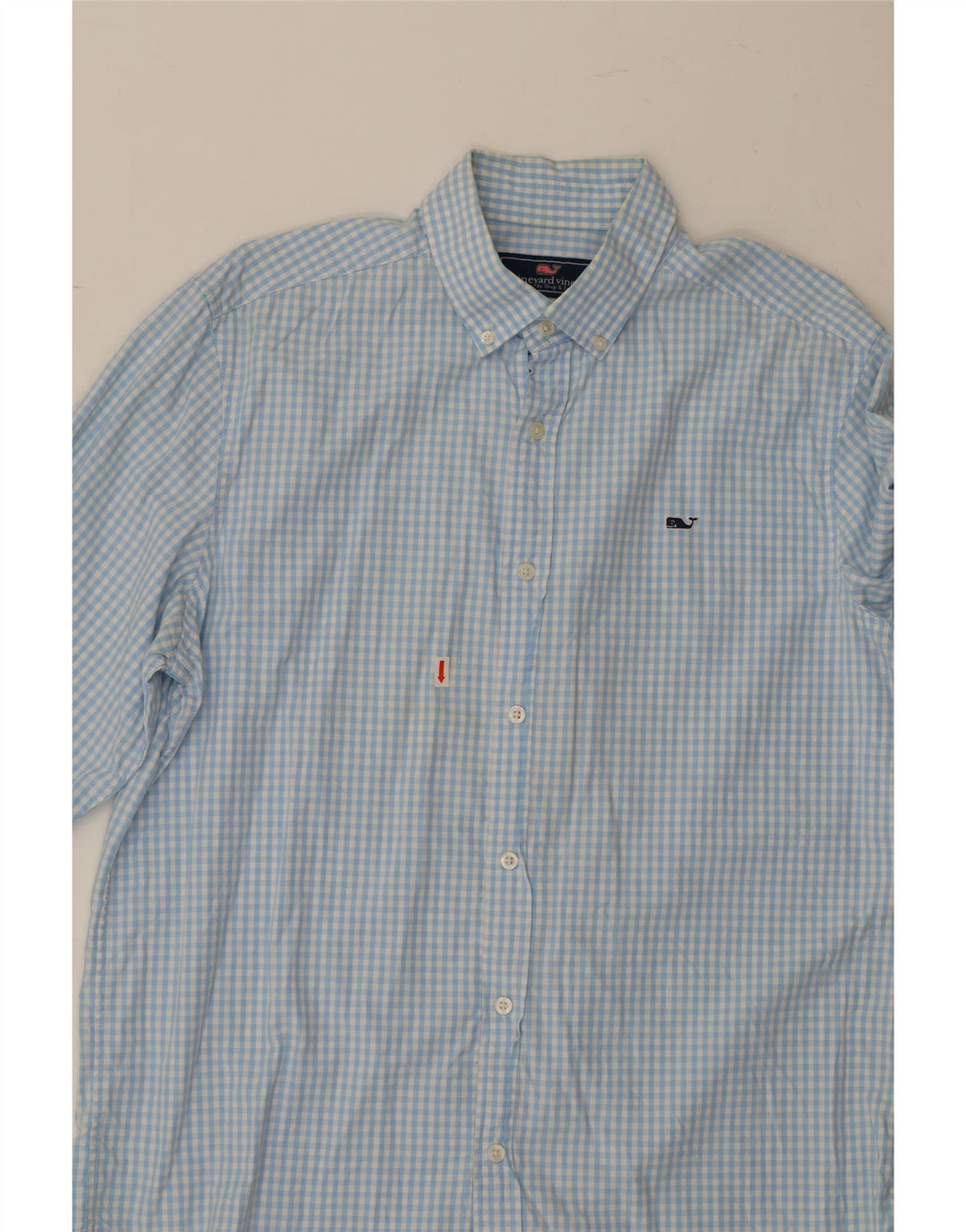 VINEYARD VINES Mens Shirt Large Blue Check Cotton Vintage Vineyard Vines and Second-Hand Vineyard Vines from Messina Hembry 