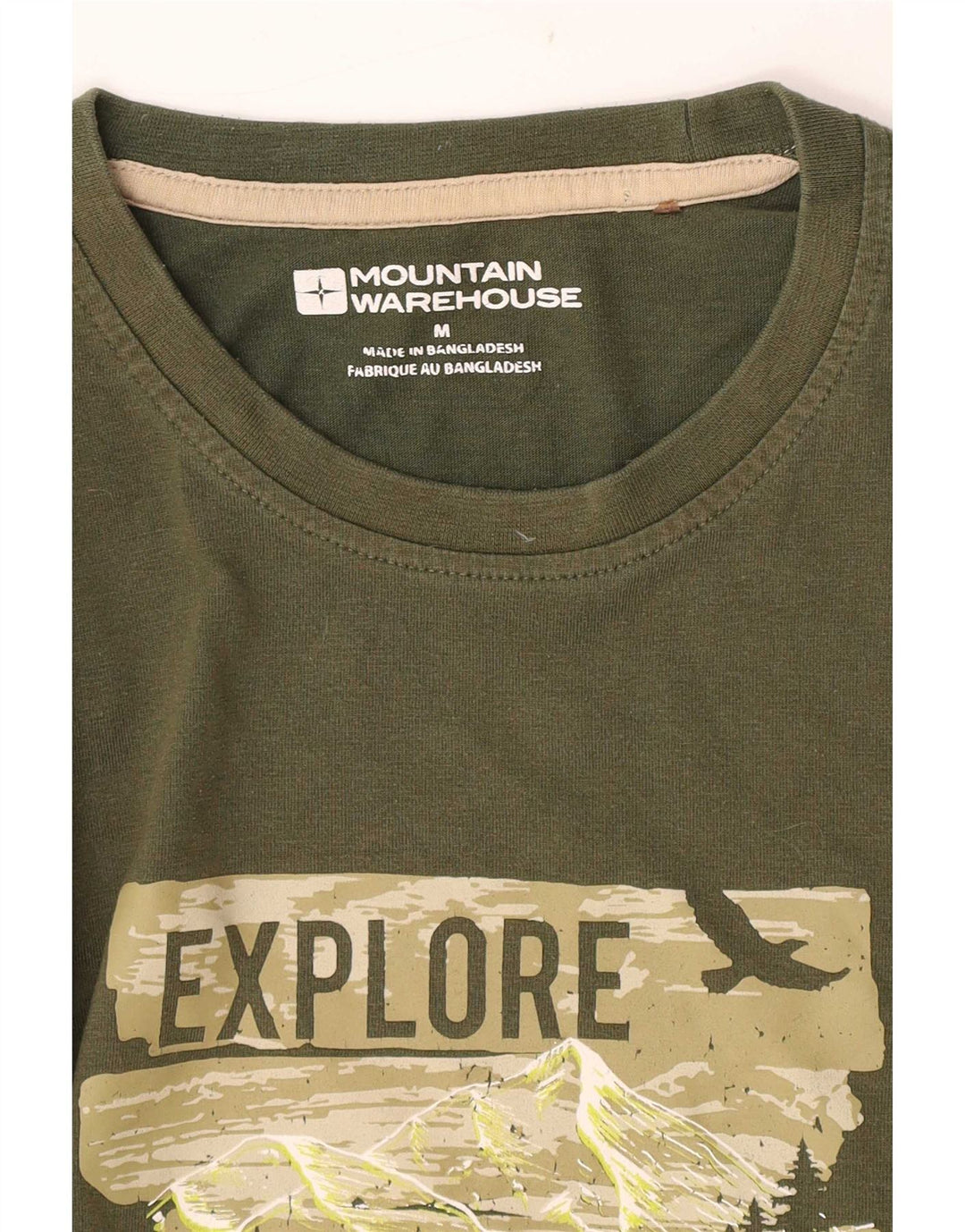 Tricou grafic pentru bărbați Mountain Warehouse Top verde mediu