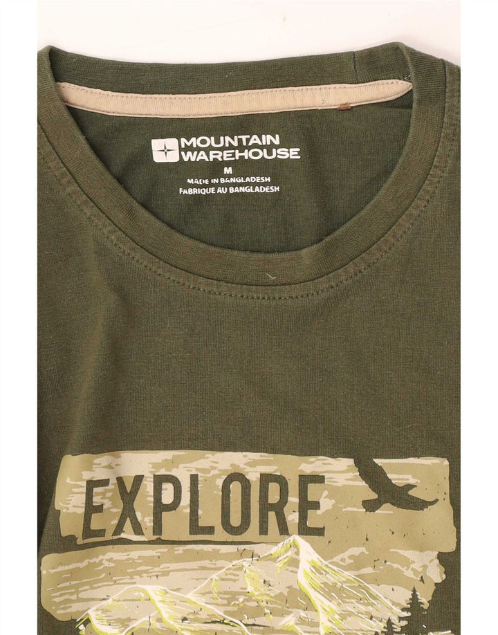 Tricou grafic pentru bărbați Mountain Warehouse Top verde mediu