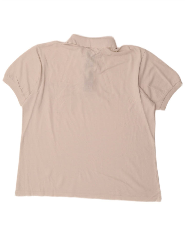 Tricou polo pentru bărbați Lacoste Mărimea 6 XL Bumbac alb
