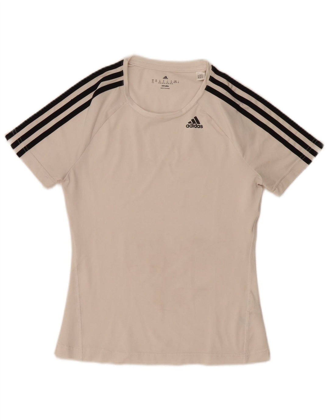 Tricou Adidas Climalite pentru femei Top UK 4/6 XS Poliester alb