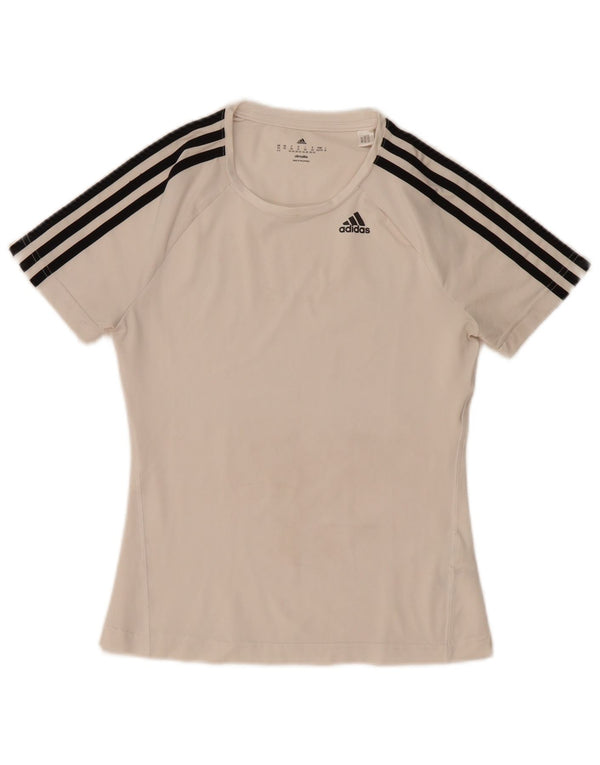 Tricou Adidas Climalite pentru femei Top UK 4/6 XS Poliester alb
