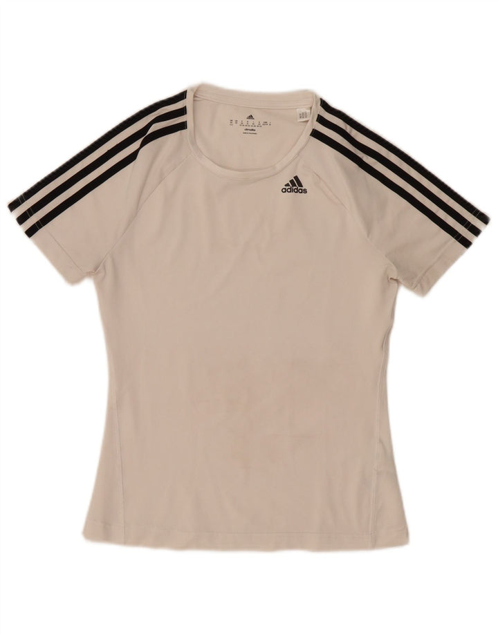 Tricou Adidas Climalite pentru femei Top UK 4/6 XS Poliester alb