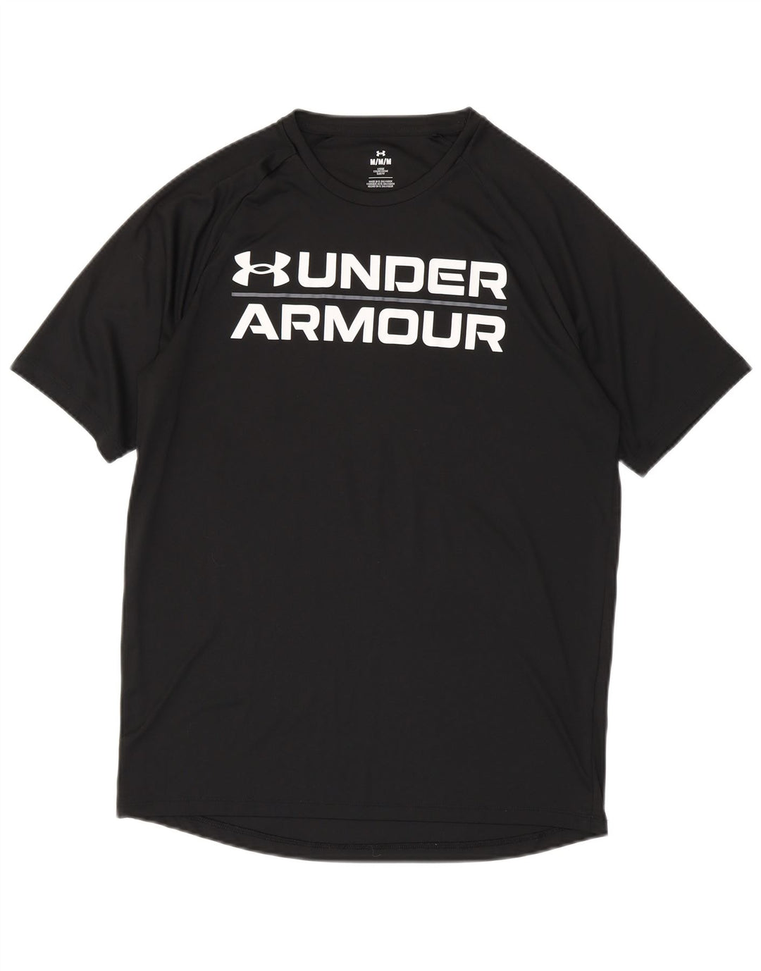 Tricou grafic pentru bărbați Under Armour Top Mediu Poliester Negru