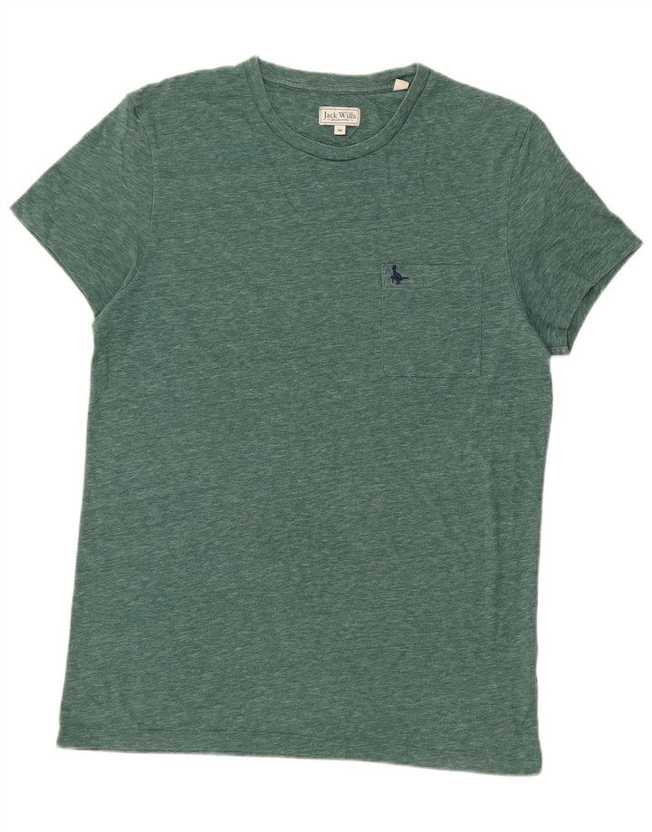 Tricou Jack Wills pentru bărbați Top din bumbac cu pete verde mediu