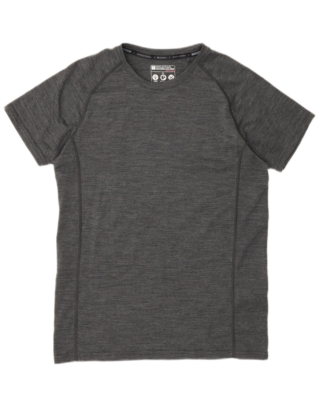 Tricou pentru bărbați Mountain Warehouse Top Mediu Gri din Lână Merinos