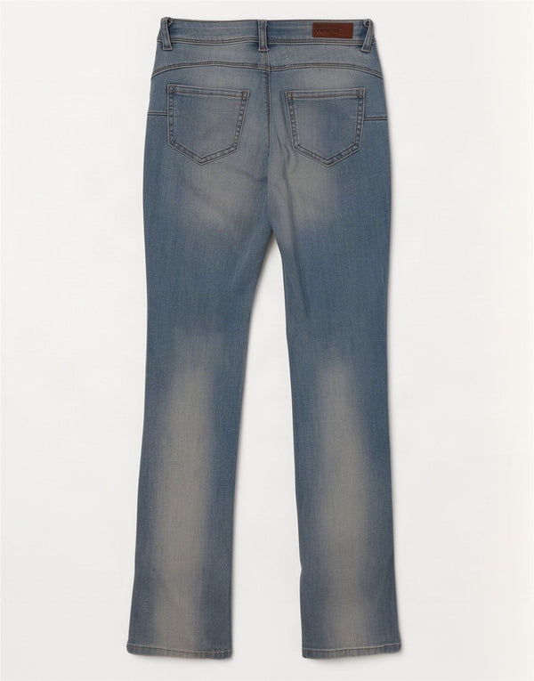 Blugi Benetton pentru femei Distressed Slim Bootcut W26 L31 Blue