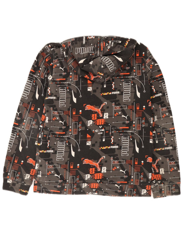 Pulover Puma pentru băieți cu grafică, 13-14 ani, bumbac geometric geometric