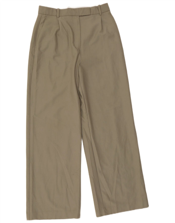 Pantaloni de costum pentru femei Zara cu picioare largi L30 L32 Poliester verde
