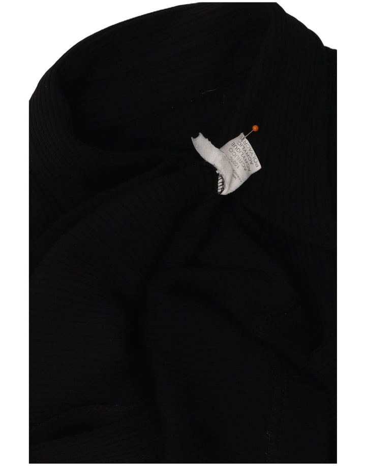 Cămașă VINTAGE pentru femei UK 12 Medium Black Acrylic