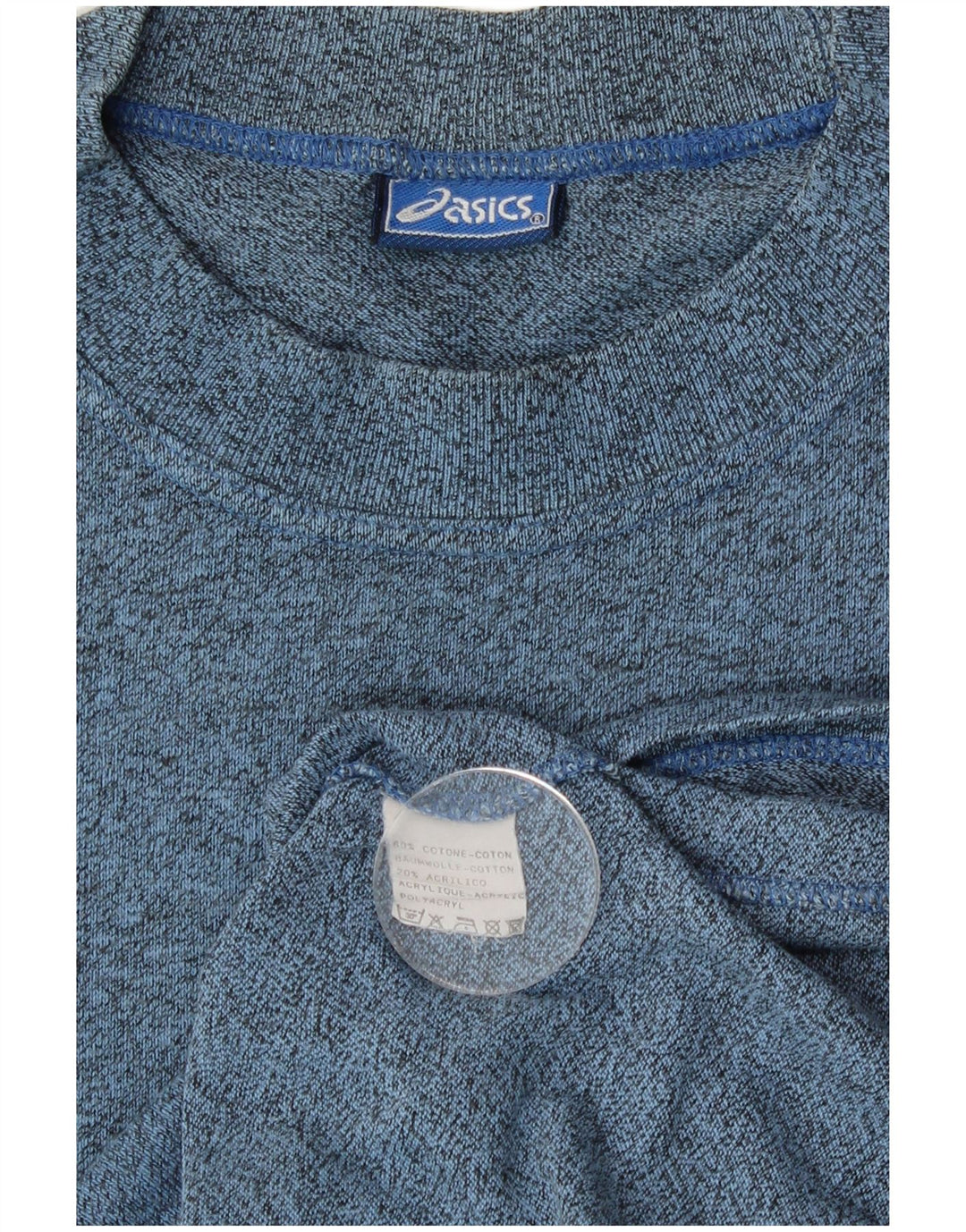 Tricou grafic Asics pentru bărbați Top mare, albastru, bumbac color bloc