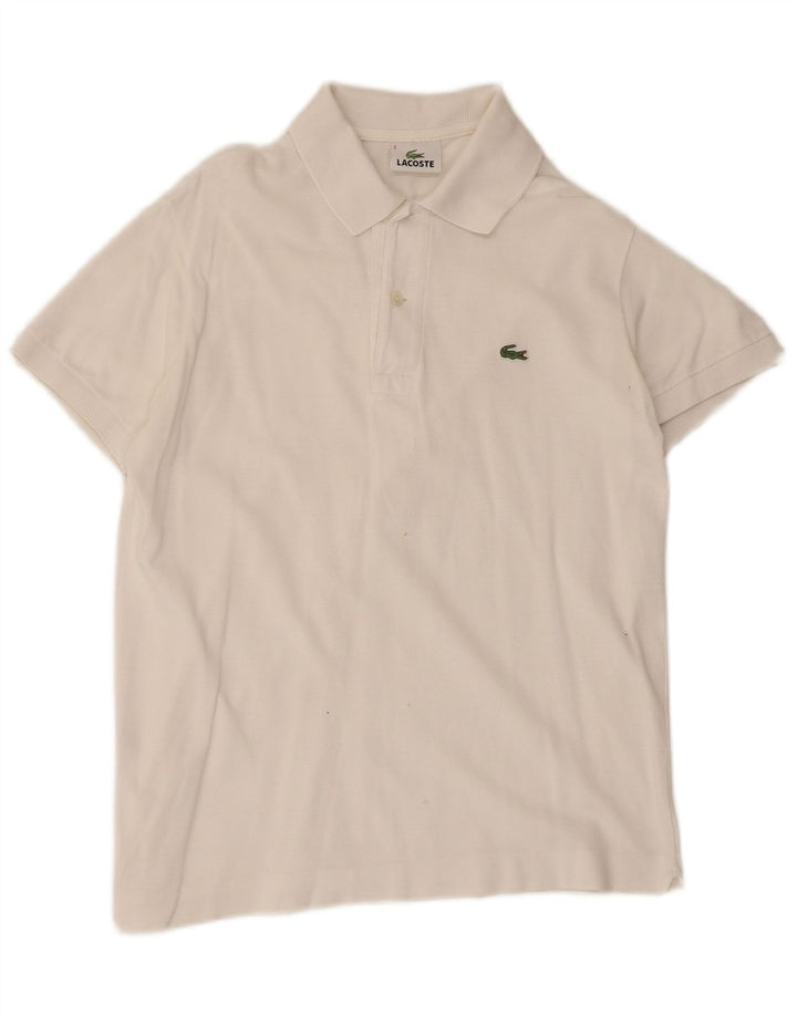 Tricou polo pentru bărbați Lacoste Mărimea 2 XS Bumbac alb