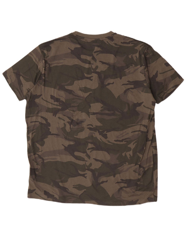 Tricou grafic pentru bărbați, uncle Sam, 3XL, bumbac, camuflat, kaki