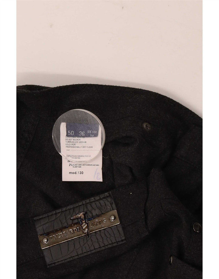 Pantaloni casual drepti Trussardi pentru bărbați W34 L30 poliester gri