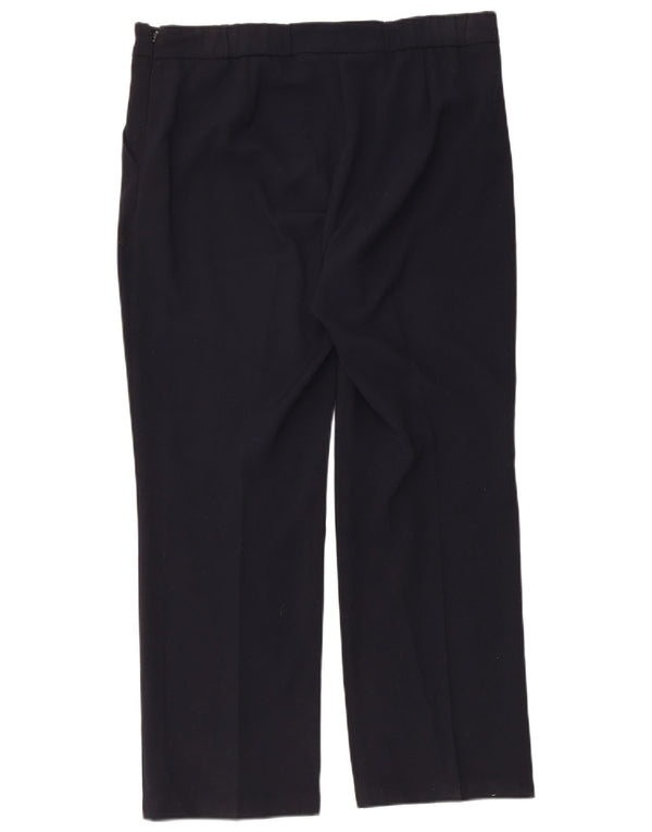 Pantaloni casual pentru femei Marks & Spencer UK 14 Large W34 L27 Bleumarin