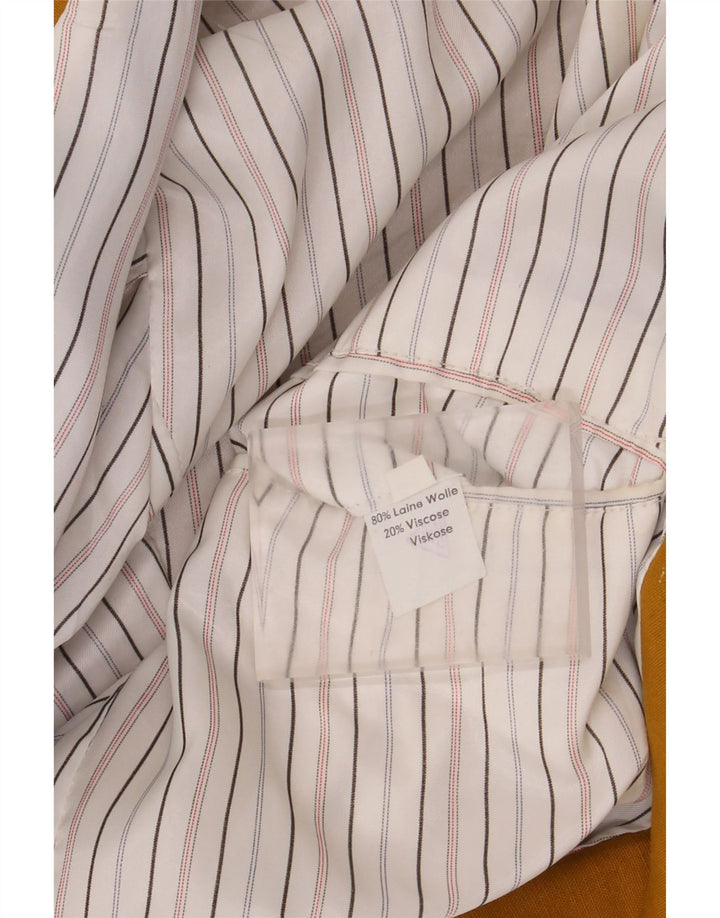 Jachetă vintage pentru bărbați cu două piepturi, UK 40, lână galbenă mare