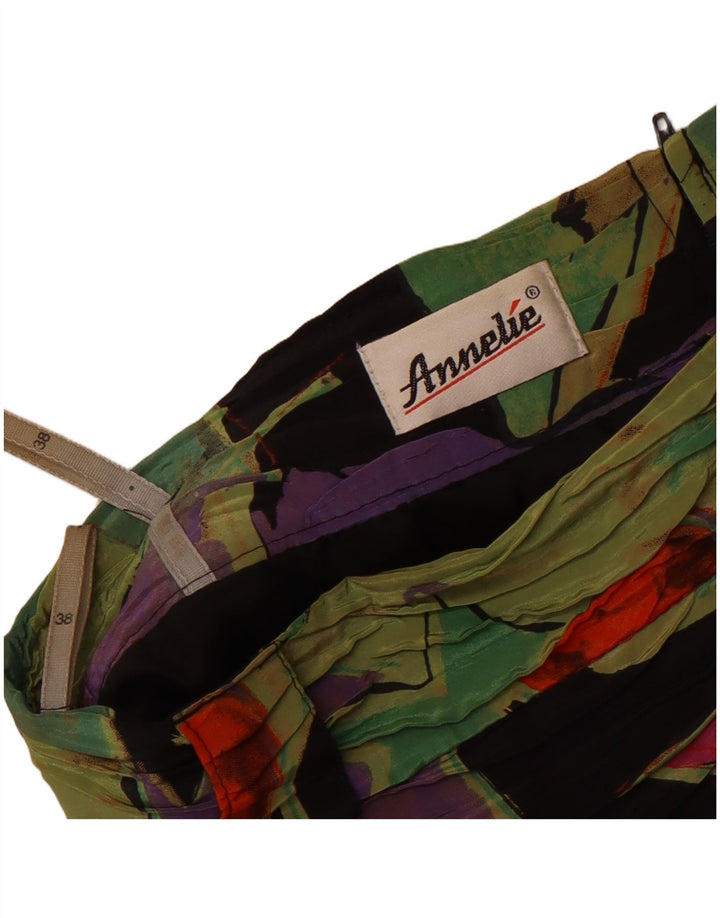 Fusta creion vintage pentru femei cu model abstract EU 38 Medium W28 Multicolor