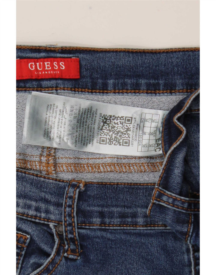 Blugi slim pentru bărbați Guess W36 L28 Bumbac albastru