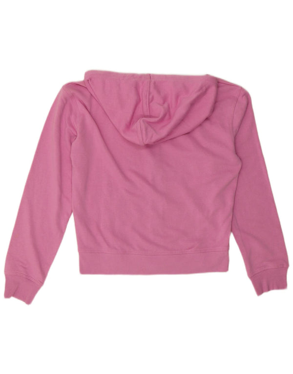 Pulover cu capotă cu fermoar supradimensionat pentru femei Champion UK 10 Small Pink