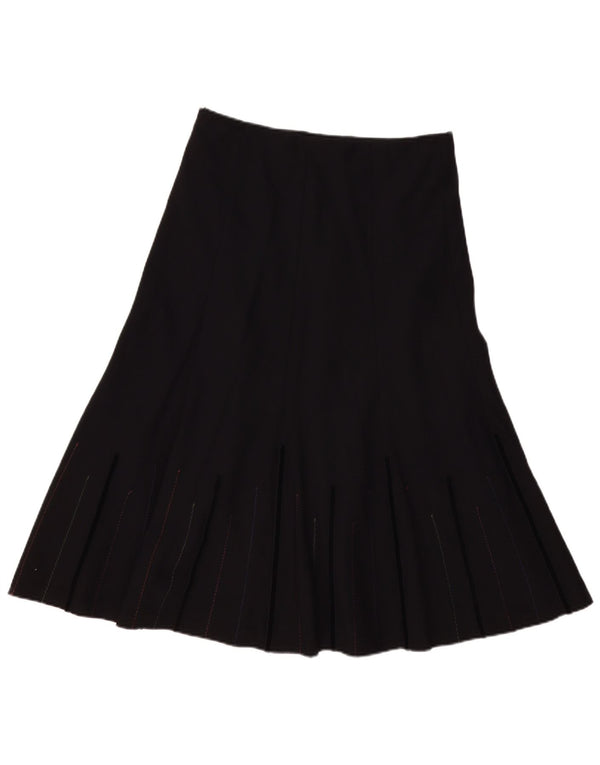 Fustă A-Line pentru femei Marks & Spencer UK 12 Medium W32 Poliester negru