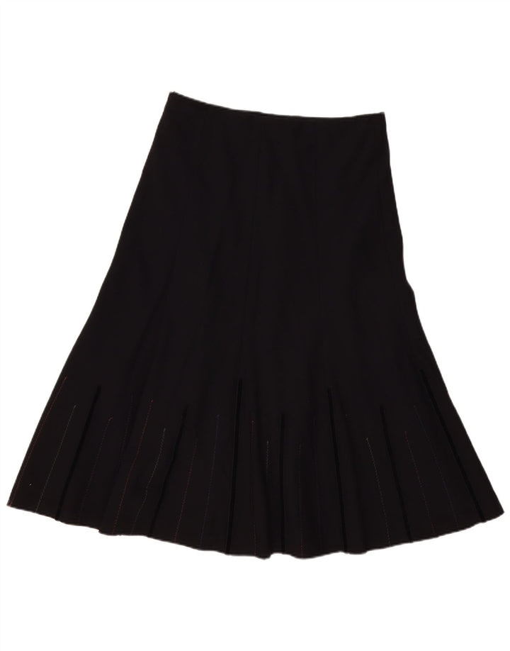 Fustă A-Line pentru femei Marks & Spencer UK 12 Medium W32 Poliester negru