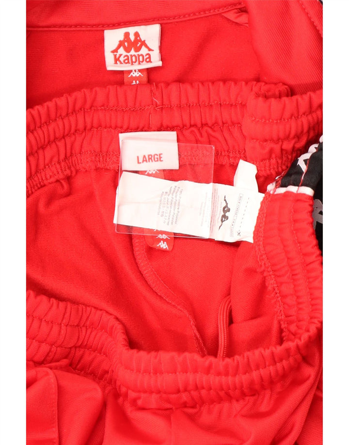 Trening complet pentru femei Kappa cu grafică UK 16, mare, roșu, poliester color bloc