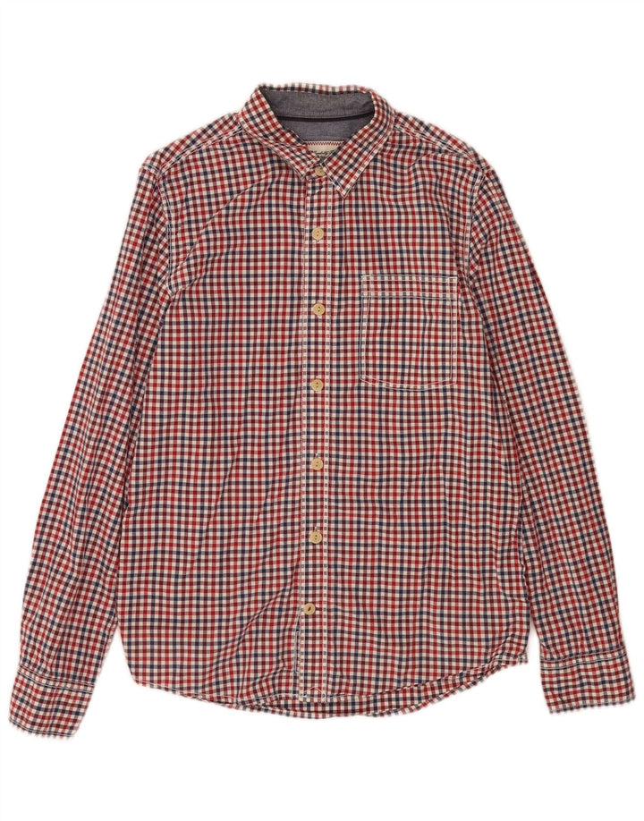 Cămașă Bărbați Fat Face Mic Roșu Gingham Bumbac