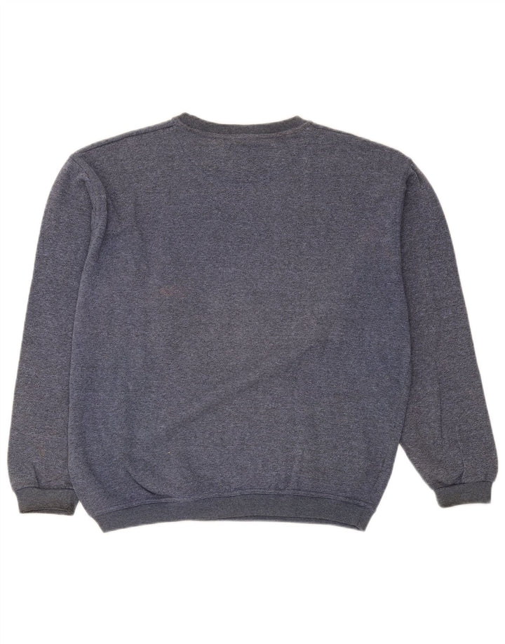 Pulover supradimensionat cu grafic pentru femei By American UK 16 Large Blue