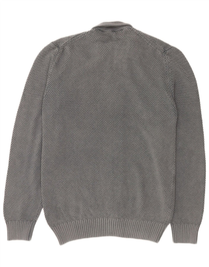 Pulover cardigan pentru bărbați Trussardi Jeans, bumbac gri mediu