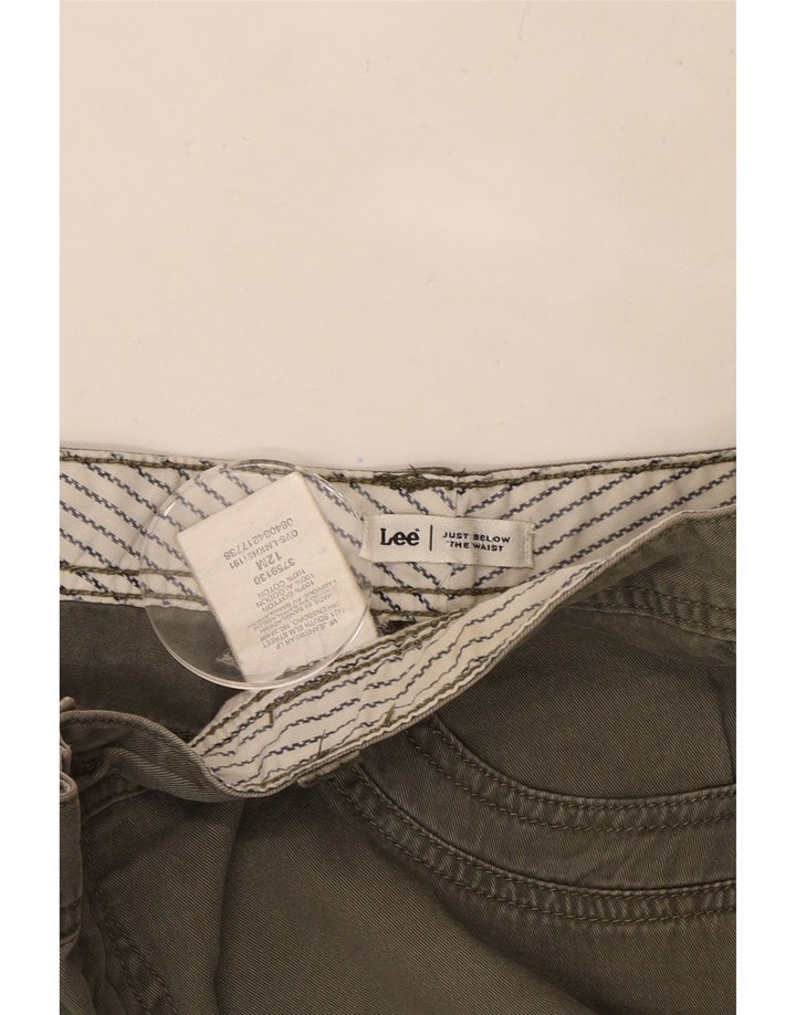 Pantaloni scurti cargo pentru femei LEE US 12 Large W32 Khaki Bumbac