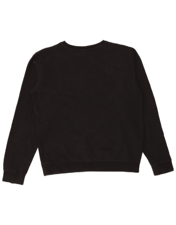 Pulover supradimensionat cu grafic pentru femei Ellesse UK 8 Bumbac negru mic
