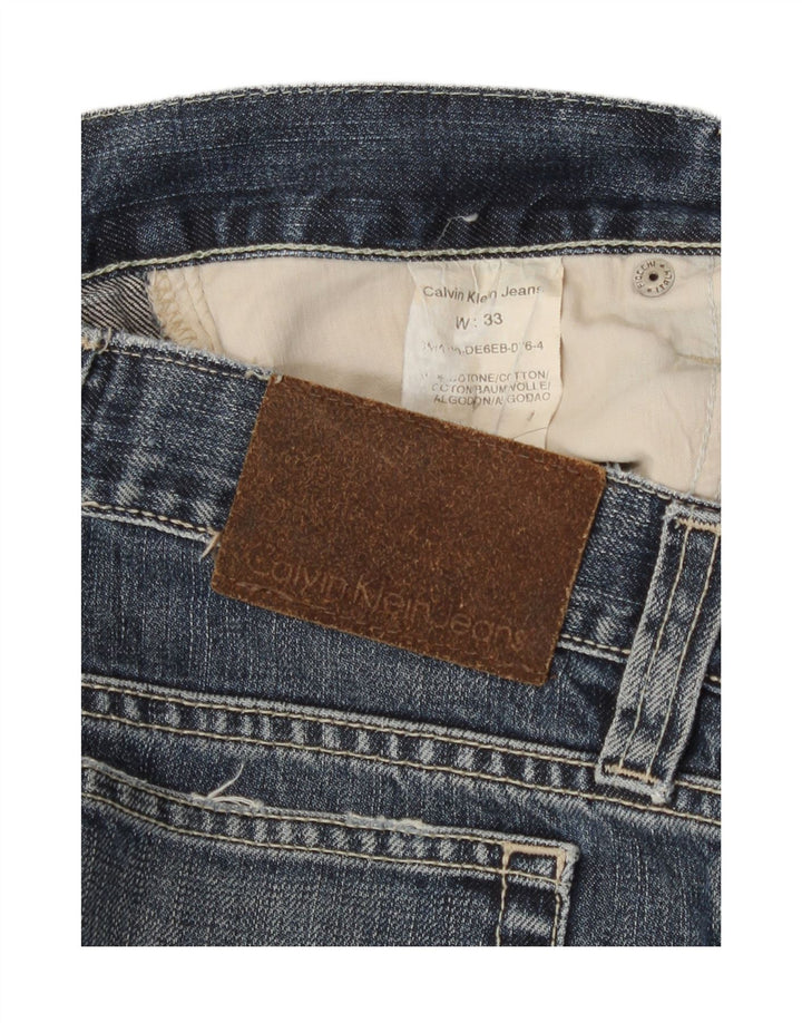 Blugi drepti pentru femei Calvin Klein W33 L30 Bumbac albastru