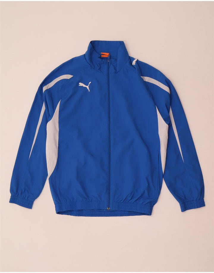 Jachetă de trening pentru bărbați Puma, albastru, poliester, colorat, sport