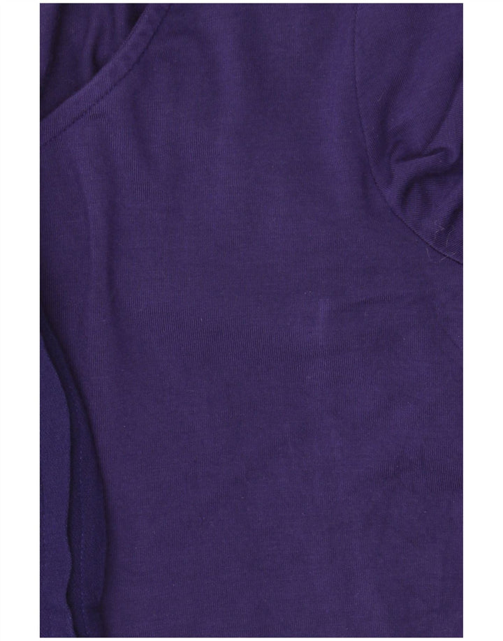 WHITE STUFF Top pentru femei cu mânecă lungă UK 10 Small Purple Viscose