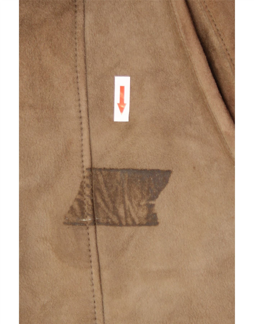 Palton din shearling vintage pentru femei UK 18 XL bej din shearling