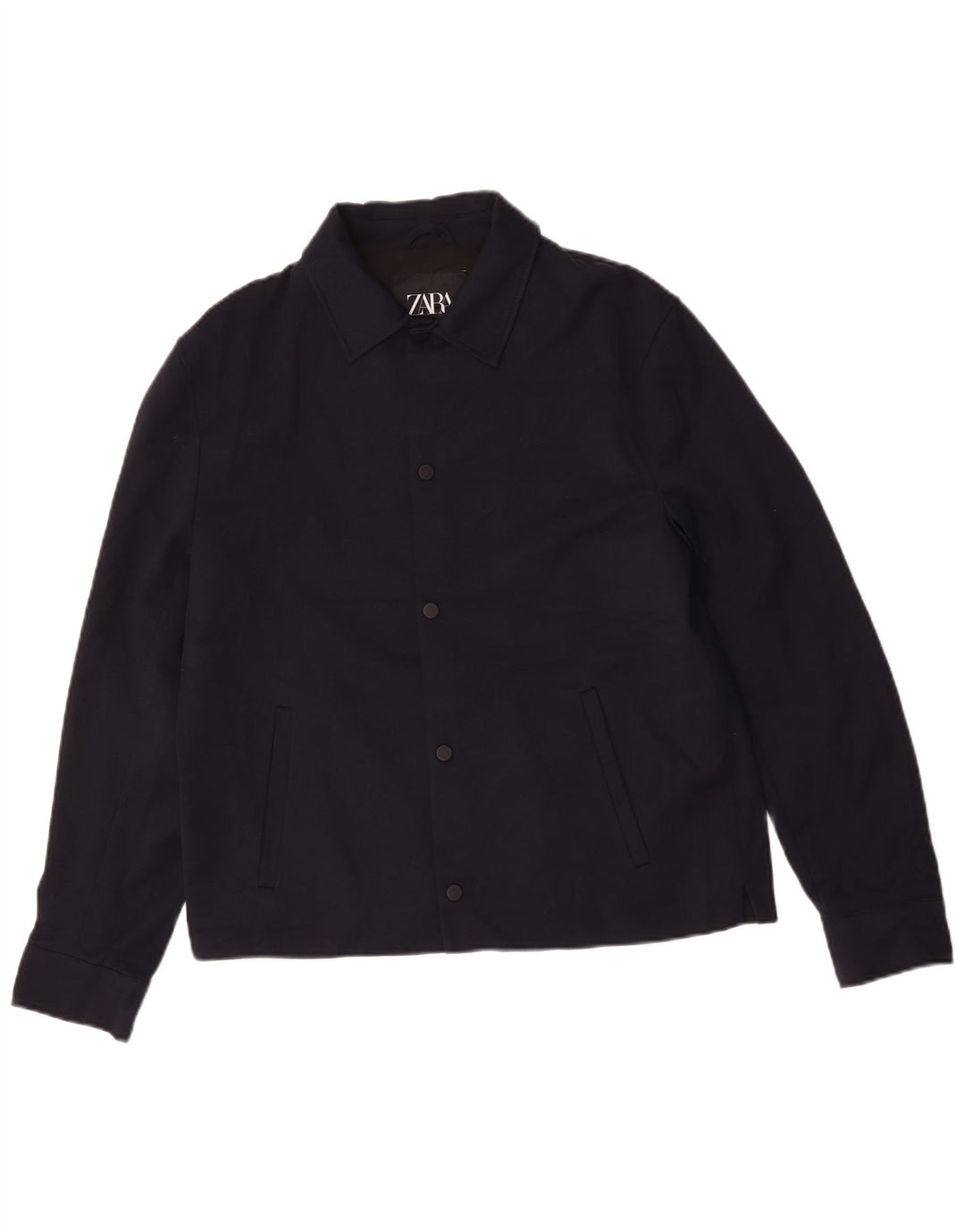 Bomber pentru bărbați Zara UK 40 mare, albastru, poliester