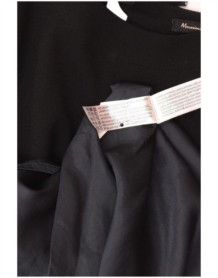 Massimo Dutti Rochie Schimbată Femei EU 40 Viscoză Neagră Medie