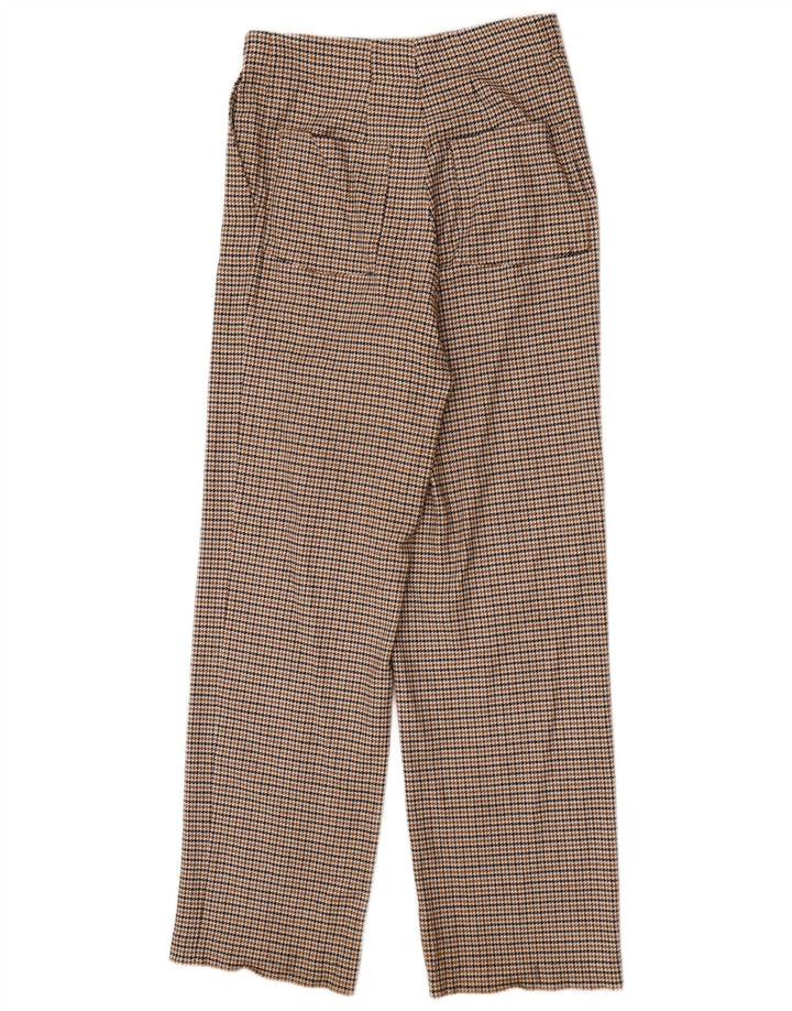 Pantaloni chino Massimo Dutti pentru femei EU 42 Large W32 L32 Brown Houndstooth