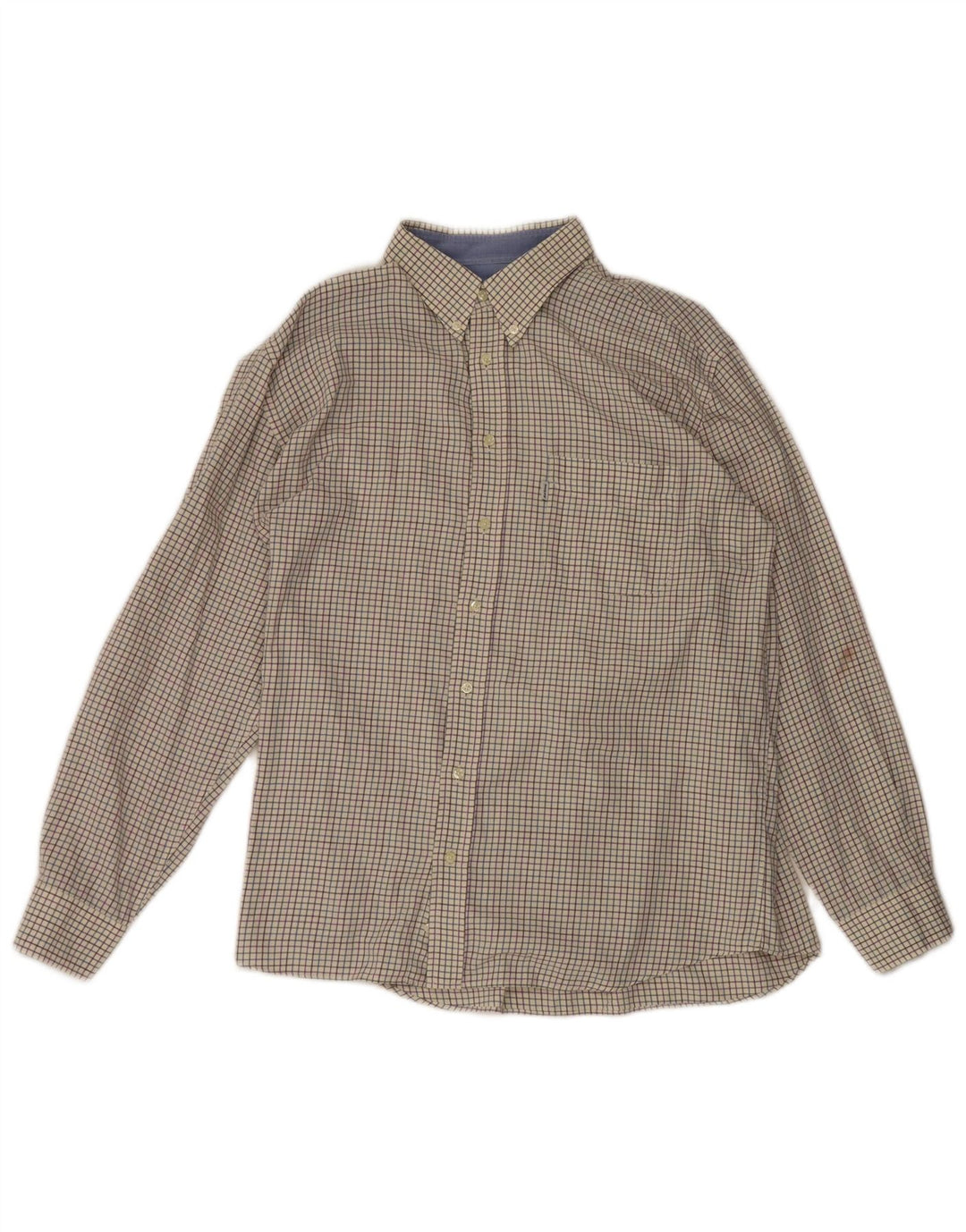 Cămașă pentru bărbați Barbour XL din bumbac cu carouri alb
