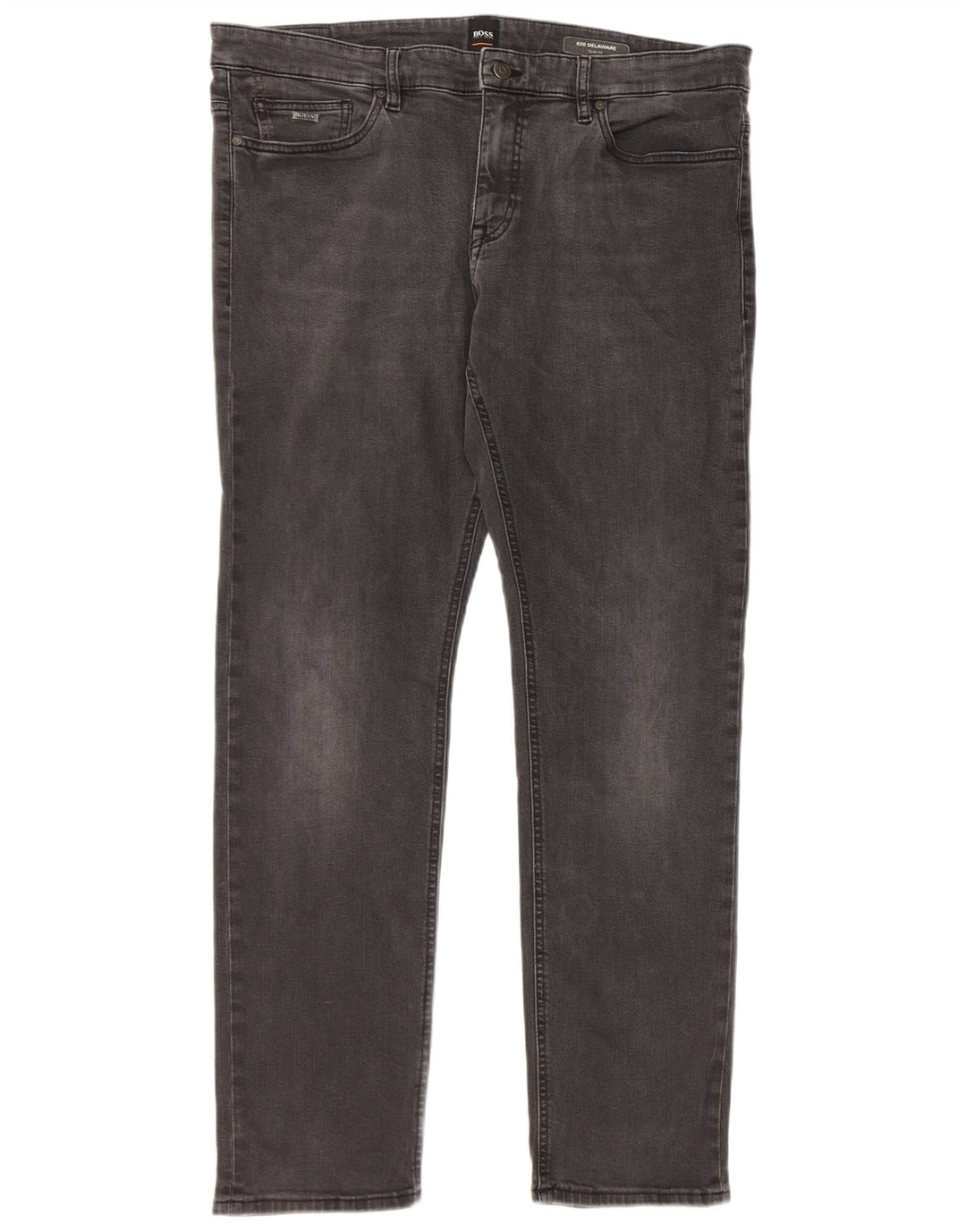 Blugi pentru bărbați Hugo Boss Delaware Slim W38 L34 bumbac gri