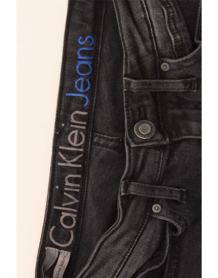 Blugi Calvin Klein pentru femei Slim Bootcut W28 L32 Lyocell negri