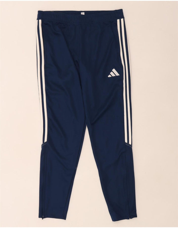 Pantaloni de trening Adidas Aeroready pentru bărbați, poliester mediu albastru bleumarin