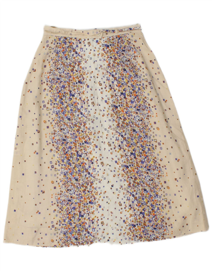 Set fuste 2 piese PANCALDI & B pentru femei UK 4 XS W24 bumbac geometric bej