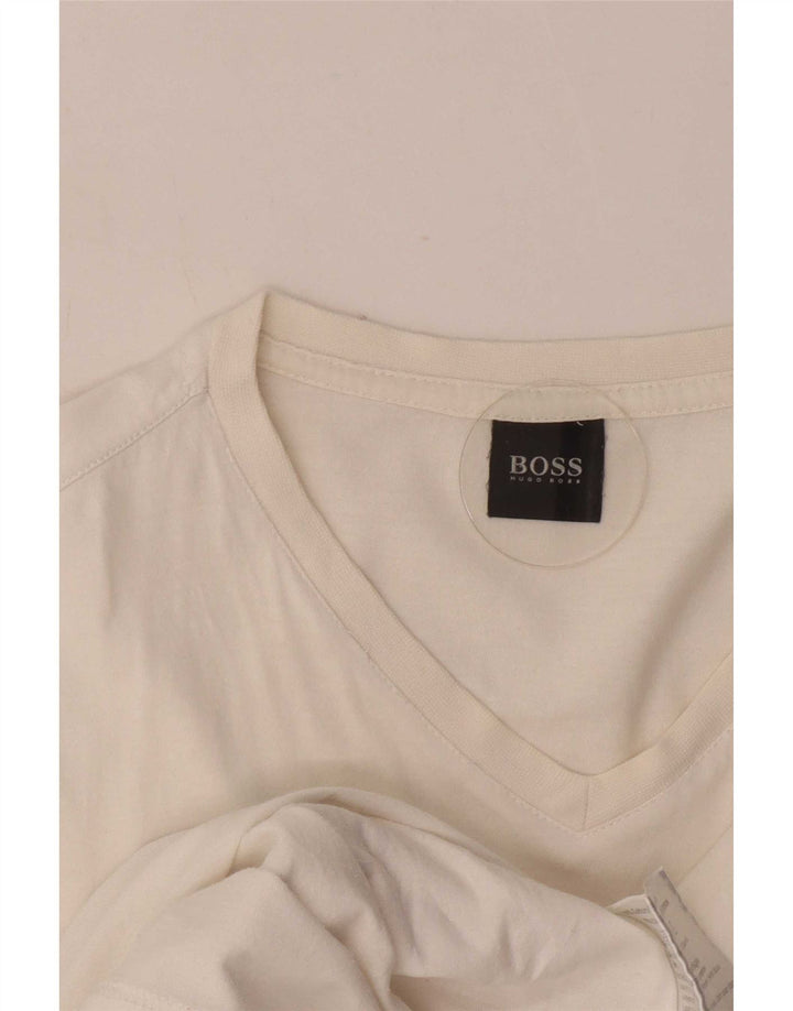 Tricou pentru bărbați Hugo Boss Top XL Bumbac alb