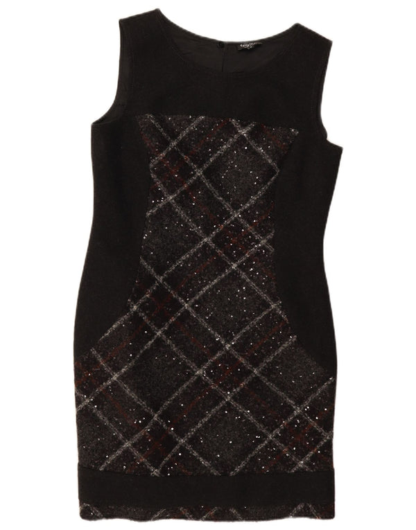 Marks & Spencer Rochie teacă Per Una pentru femei UK 12 Medium Black Check