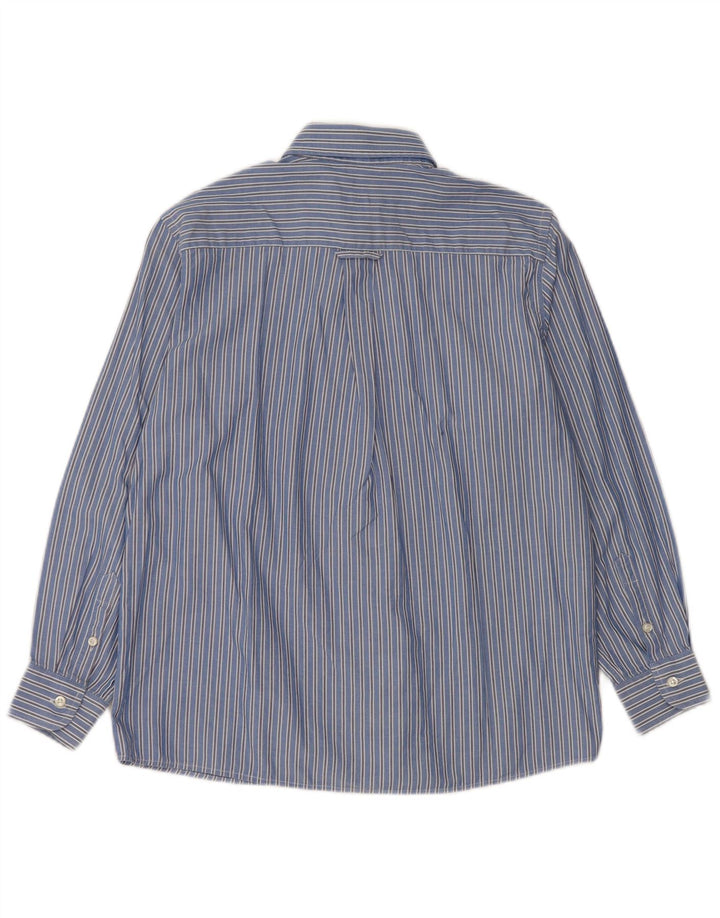 Cămașă Fred Perry pentru băieți 9-10 ani, bumbac cu dungi albastre