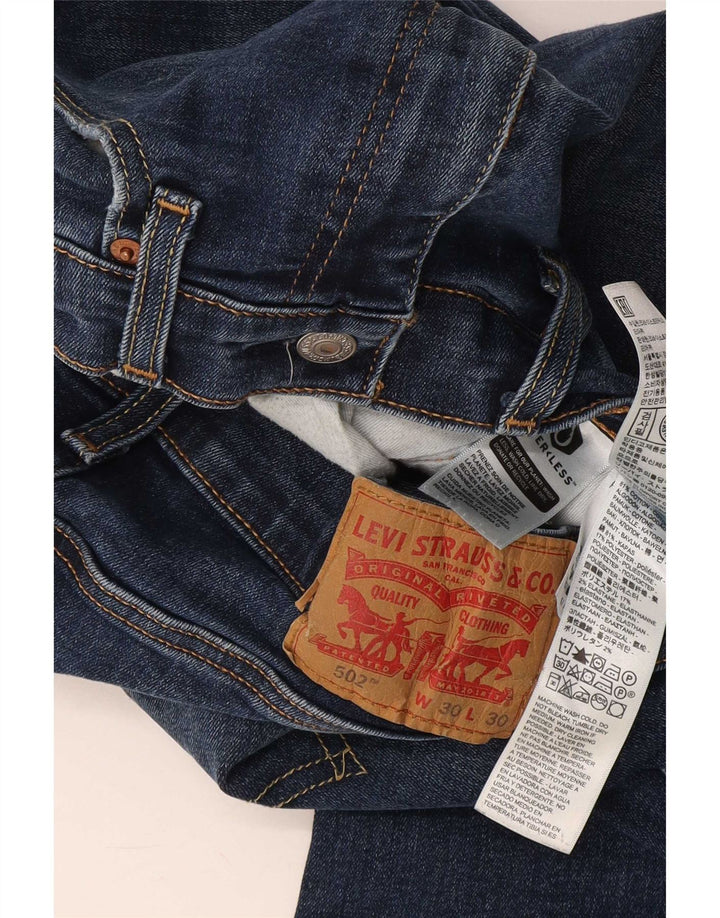 Blugi conici pentru bărbați Levi's 502 W30 L30 Bumbac albastru