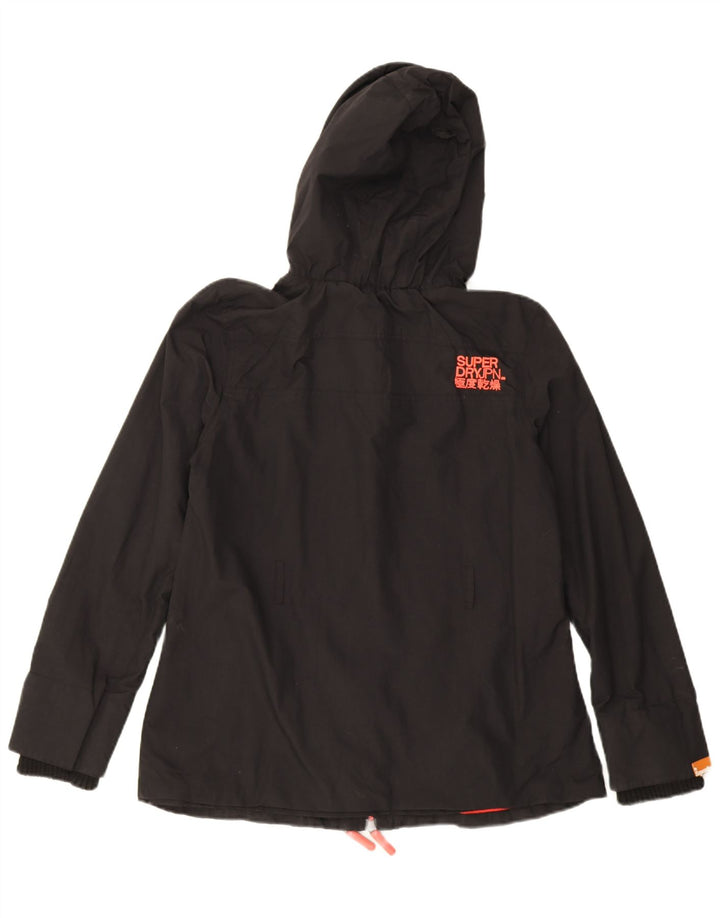 Superdry Windmac Graphic Windbreaker Jacket pentru femei UK 16 Large Black