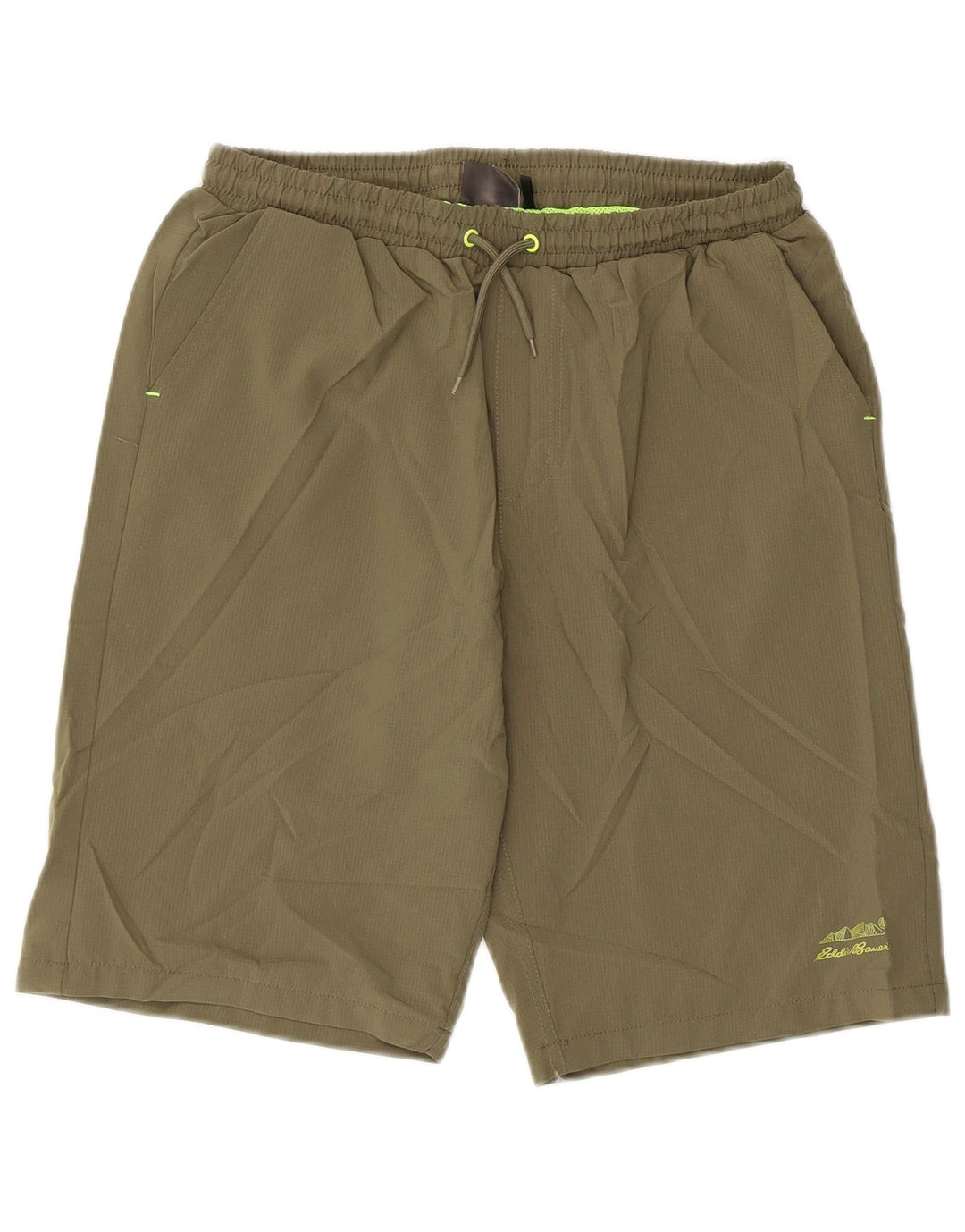 Pantaloni scurți sport pentru băieți Eddie Bauer 15-16 ani XL Kaki Poliester